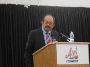 Rudy Garcia at podium